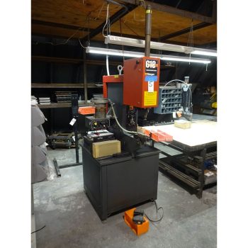 2010 HAEGER 6 TON MODEL 618 PLUS-L HARDWARE INSERTION SYSTEM S/N 6PL21425, AUTO FEEDER, VACUUM PUMP