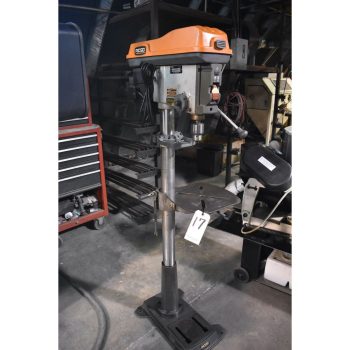 RIGID 15 IN. MODEL DP15501 FLOOR TYPE DRILL PRESS S/N AM844834277, 1/2 HP, 120 V
