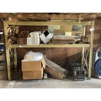 1 SECTION ADJUSTABLE PALLET RACK (NO CONTENTS)