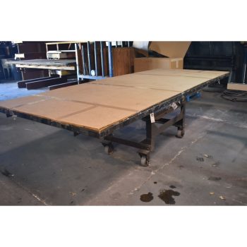 PORTABLE HEAVY DUTY STEEL SHOP TABLE