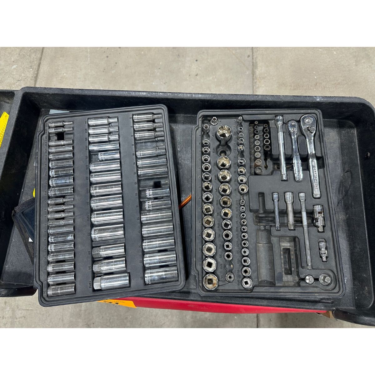 Rubbermaid TradeMaster Rolling Tool Cabinet with Contents | Rig Fee $40 - Image 6