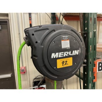 Merlin 3/8" x 50' Enclosed Retractable Air Hose Reel | Rig Fee $40