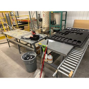 Lot of (2) Metal Tables (8' x 3' Each) | Rig Fee $125