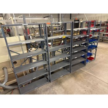 Lot of (4) Metal Shelving Units | Rig Fee $50