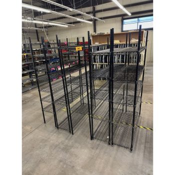 Lot of (5) Wire Shelving Units | Rig Fee $50