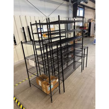 Lot of (5) Wire Shelving Units | Rig Fee $80