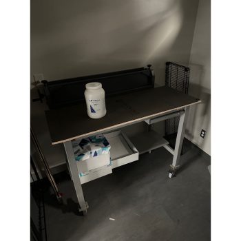 Lot of Items in Room Not Individually Lotted - Table, Toner, Wire Rack | Rig Fee $400