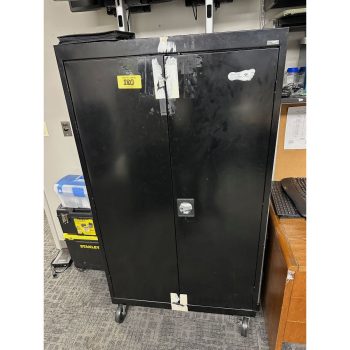 Lot of 2-Door Cabinet with IT Contents | Rig Fee $75