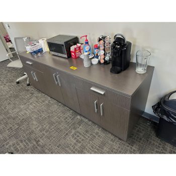 Conference Room Cabinet with Appliances (Approx. 90" x 2' x 34" O.H.) | Rig Fee $150