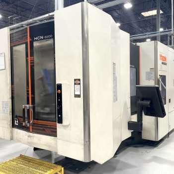 2016 Mazak HCN-5000 CNC horizontal machining center with dual pallets and Cat 40 spindle